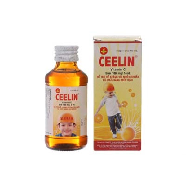 Sirô hỗ trợ đề kháng nhiễm khuẩn, tăng chức năng miễn dịch cho trẻ Ceelin (60ml)