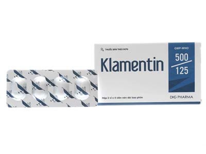 Thuốc kháng sinh Klamentin 625mg (3 vỉ x 4 viên/hộp)