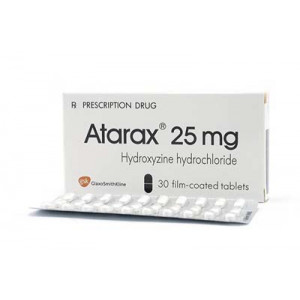 Thuốc chống lo âu, căng thẳng Atarax 25mg (30 viên/hộp)