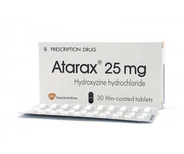 Thuốc chống lo âu, căng thẳng Atarax 25mg (30 viên/hộp)