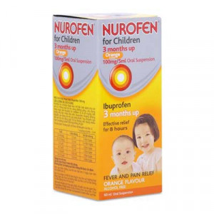 Thuốc hạ sốt & làm giảm đau cho trẻ em Nurofen For Children Orange (60ml)