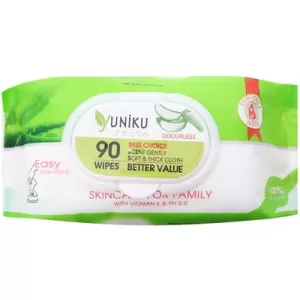 Khăn ướt không mùi Yuniku Aloe Vera (90 tờ/gói)