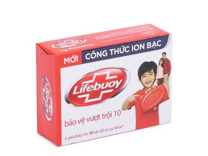 Xà bông cục bảo vệ vượt trội 10 Lifebuoy (90g)