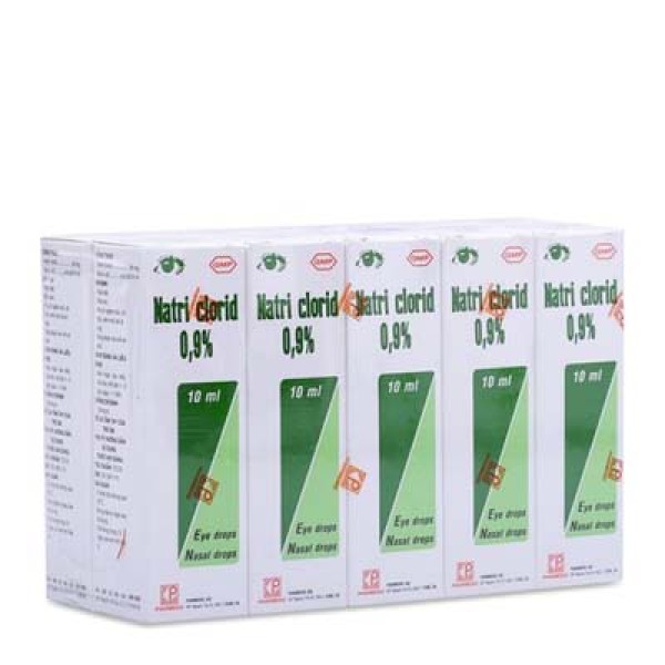 Thuốc nhỏ mắt, mũi Natri Clorid 0.9% Pharmedic (10ml)