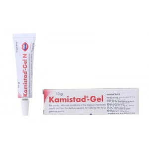 Gel điều trị các chứng viêm, đau ở viêm mạc miệng và môi Kamistad (10g)