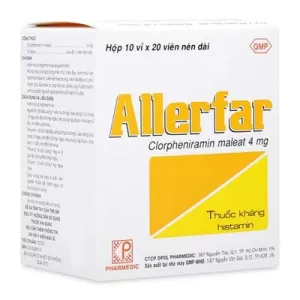 Allerfar 4mg (10 vỉ x 20 viên/hộp)