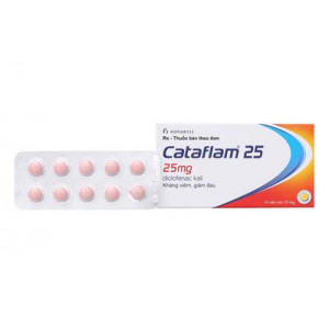 Thuốc giảm đau, kháng viêm Cataflam 25mg (10 viên/hộp)