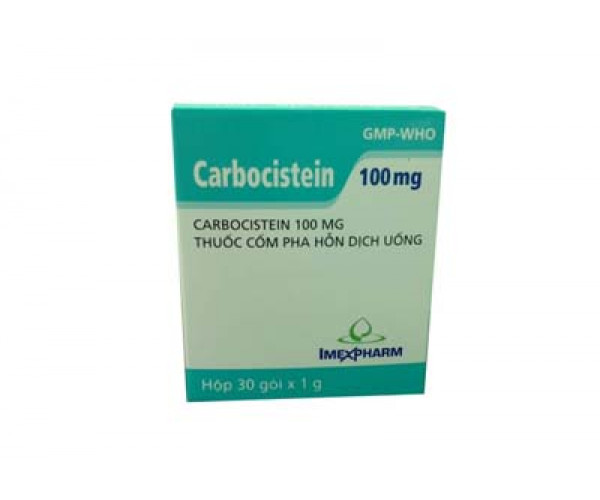 Thuốc bột long đờm Carbocistein 100mg (30 gói/hộp)