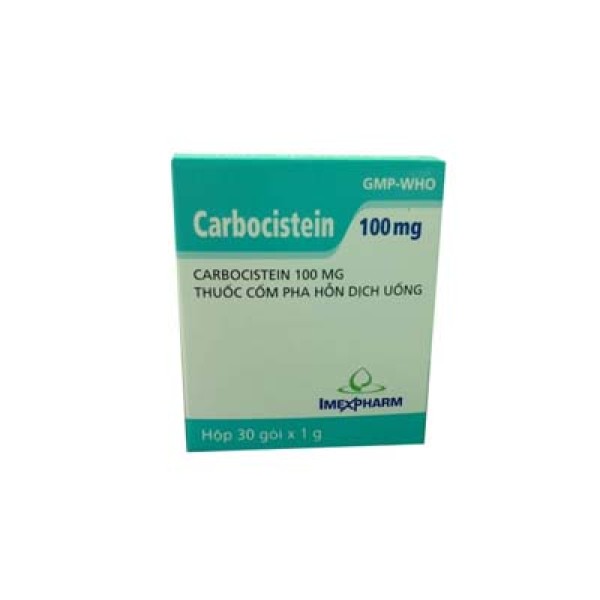 Thuốc bột long đờm Carbocistein 100mg IMP (30 gói/hộp)