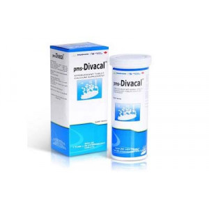 Viên sủi hỗ trợ và điều trị tình trạng thiếu hụt canxi Divacal (20 viên/tube)