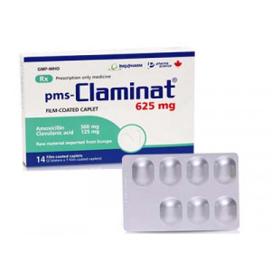 Thuốc kháng sinh Claminat 625mg (2 vỉ x 7 viên/hộp)