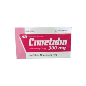 Thuốc điều trị viêm loét dạ dày tá tràng Cimetidine 300mg Imexpharm (10 vỉ  x 10 viên/hộp)