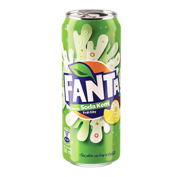 Nước giải khát Fanta hương soda kem trái cây (330ml)