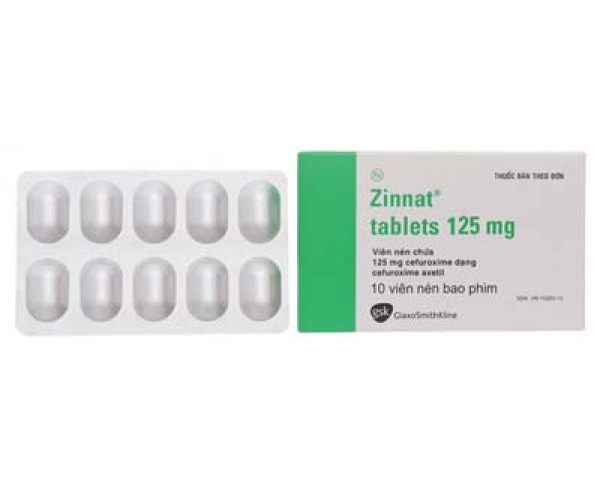 Thuốc kháng sinh Zinnat Tablets 125mg (10 viên/hộp)