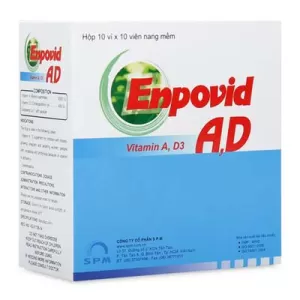 Enpovid A,D (10 vỉ x 10 viên/hộp)