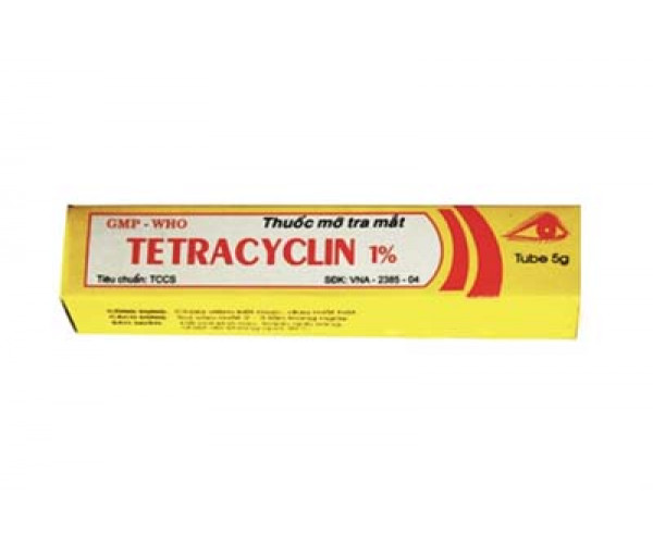 Thuốc mỡ tra mắt Tetracyclin 1% Quapharco (5g)