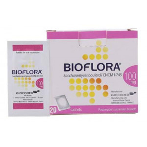 Thuốc bột ngăn ngừa, điều trị tiêu chảy cấp ở trẻ em & người lớn Bioflora 100mg (20 gói/hộp)