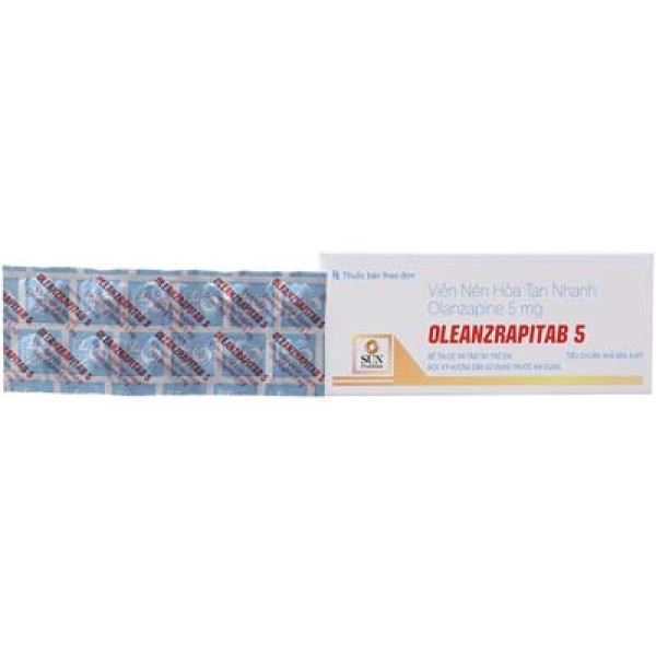 Thuốc trị động kinh Oleanzrapitab 5 (5 vỉ x 10 viên/hộp)