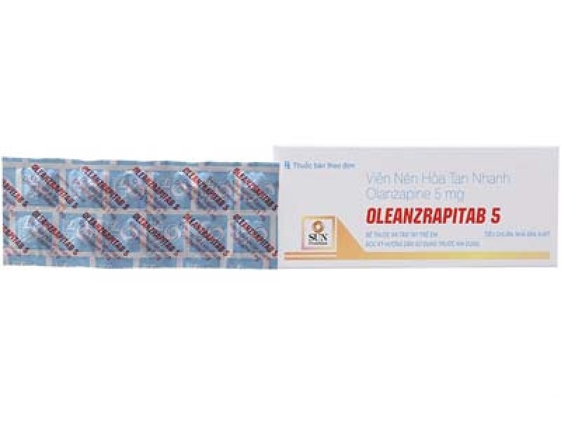 Thuốc trị động kinh Oleanzrapitab 5 (5 vỉ x 10 viên/hộp)