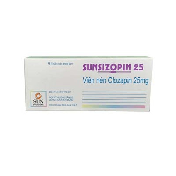 Thuốc điều trị tâm thần phân liệt Sunsizopin 25 (5 vỉ x 10 viên/hộp)