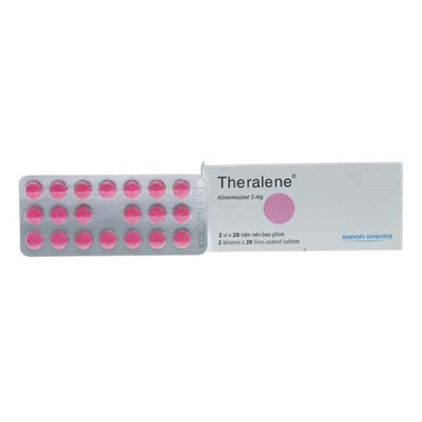 Thuốc chống dị ứng Theralene 5mg (2 vỉ x 20 viên/hộp)