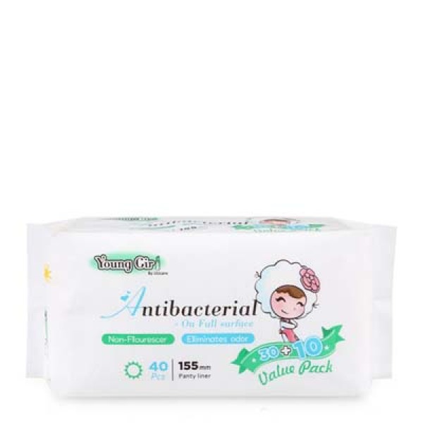 Băng vệ sinh UUcare Young Girl kháng khuẩn hàng ngày 155mm (40 miếng/gói)