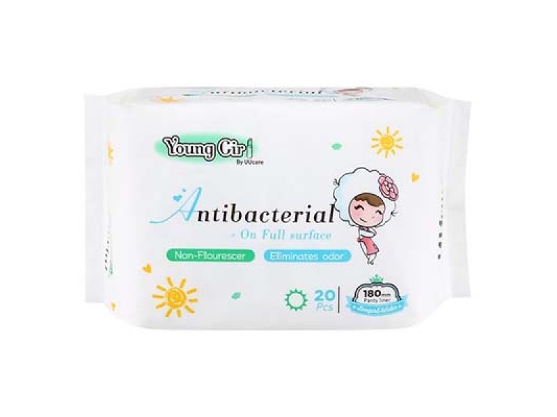 Băng vệ sinh UUcare Young Girl kháng khuẩn hàng ngày 180mm (20 miếng/gói)