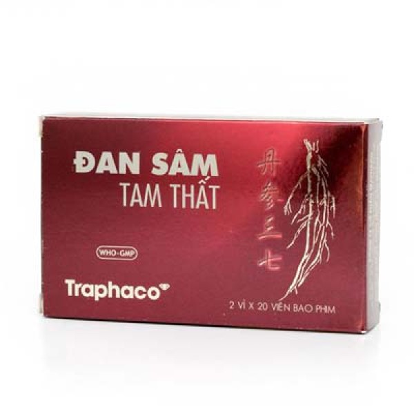 Thuốc phòng và điều trị chứng đau thắt ngực Đan Sâm Tam Thất (40 viên/hộp)
