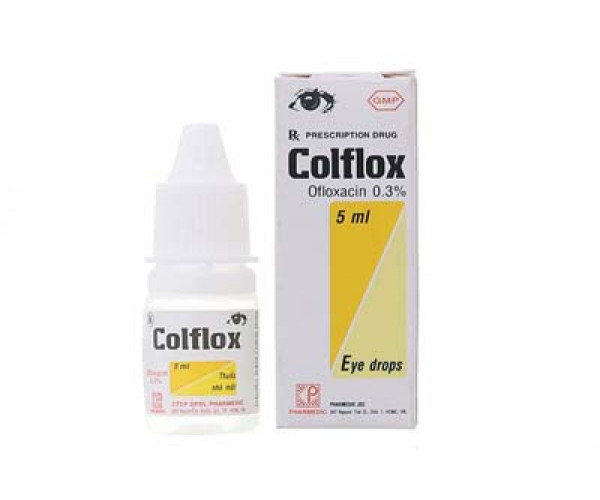 Thuốc nhỏ mắt kháng sinh Colflox 0.3% (5ml)