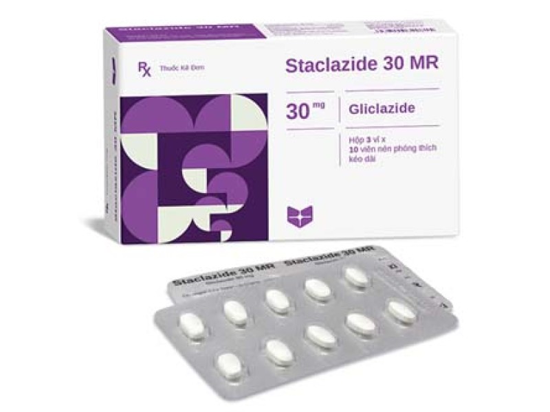 Thuốc trị bệnh tiểu đường Staclazide 30mg MR (6 vỉ x 10 viên/hộp)