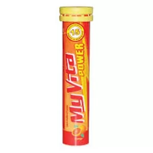 Viên sủi bọt bổ sung vitamin & khoáng chất Myvita Power hương cam (20 viên/tube)