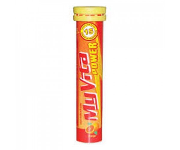 Viên sủi bọt bổ sung vitamin & khoáng chất Myvita Power hương cam (20 viên/tube)