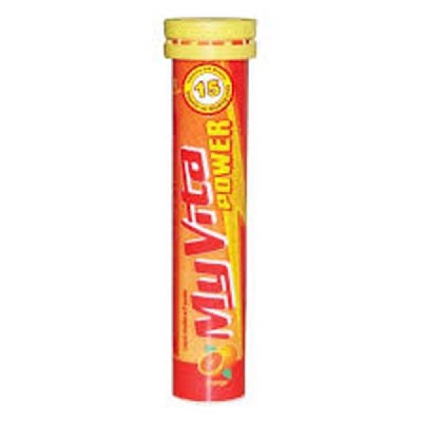 Viên sủi bọt bổ sung vitamin & khoáng chất Myvita Power hương cam (20 viên/tube)