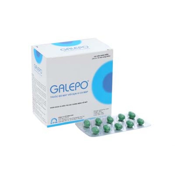 Thuốc bổ mắt và xương khớp Galepo (10 vỉ x 10 viên/hộp)