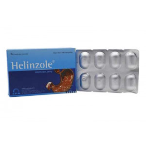 Thuốc điều trị viêm loét dạ dày tá tràng Helinzole (3 vỉ x 8 viên/hộp)