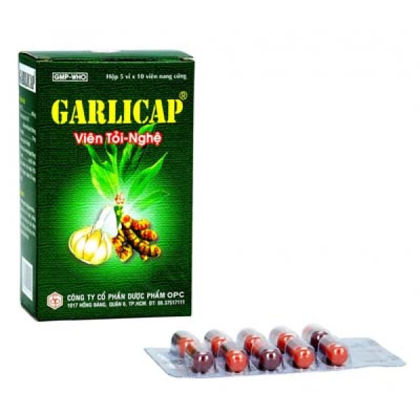 Thuốc hỗ trợ hạ cholesterol và triglycerid máu giúp bảo vệ tim mạch Garlicap