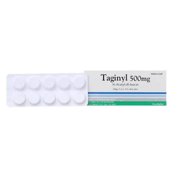 Thuốc trị chóng mặt Taginyl 500mg (2 vỉ x 10 viên/hộp)