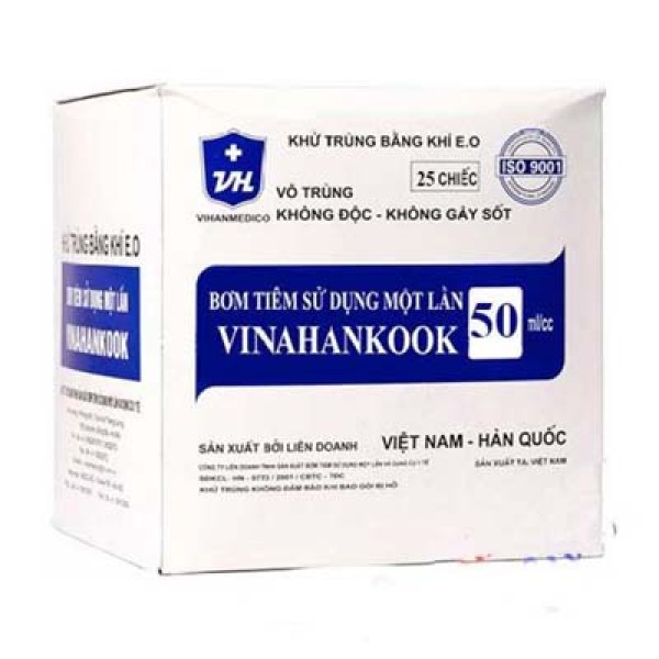 Bơm tiêm sử dụng một lần Vinahankook (50ml/cc)
