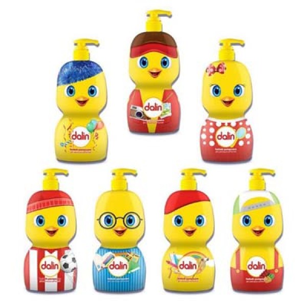 Sữa tắm gội toàn thân không cay mắt cho bé Dalin Baby (Chai 650ml) + Tặng kèm dầu massage và dưỡng ẩm Dalin baby oil (50ml)