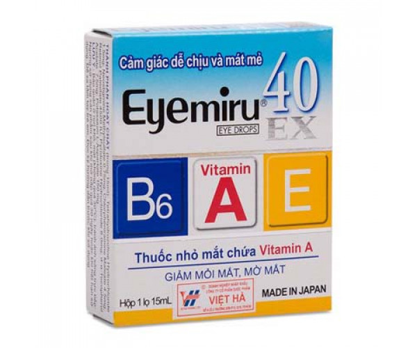 Thuốc nhỏ mắt điều trị mỏi mắt, mờ mắt Eyemiru 40EX (15ml)
