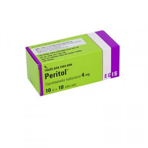 Thuốc chống dị ứng và dùng trong trường hợp quá mẫn Peritol 4mg (10 vỉ x 10 viên/hộp)