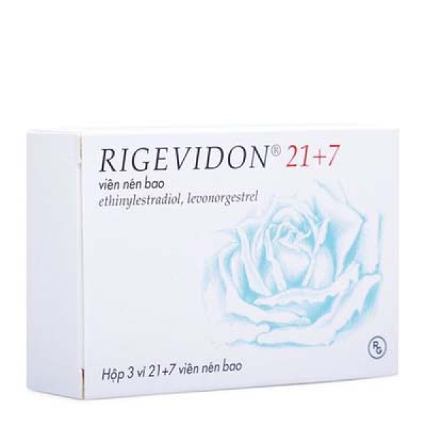 Thuốc tránh thai Rigevidon (3 vỉ x 21+7 viên nén/hộp)