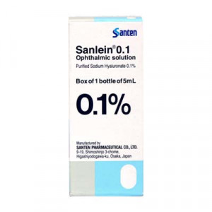Dung dịch nhỏ mắt điều trị rối loạn biểu mô giác – kết mạc Sanlein Dry Eye 0.1% (5ml)