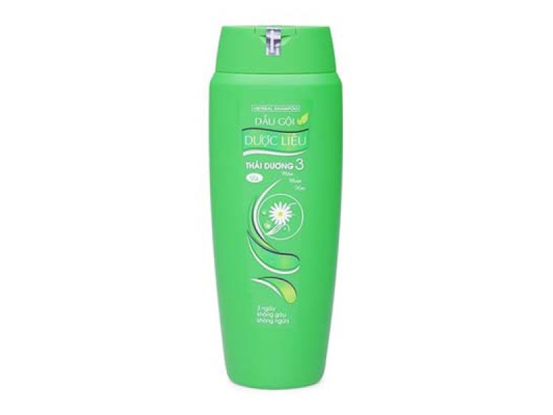 Dầu gội dước liệu sạch gàu suôn mềm hương lá Thái Dương 3 (200ml)