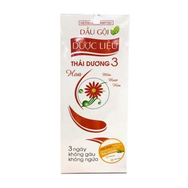 Dầu gội dước liệu sạch gàu suôn mềm hương hoa Thái Dương 3 (200ml)