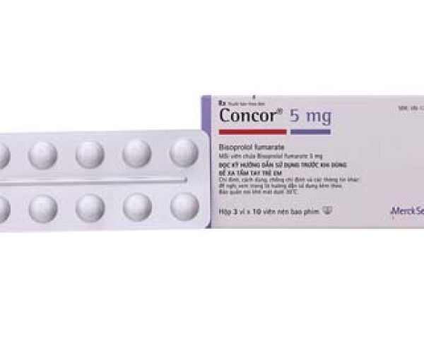 Concor 5mg (3 vỉ x 10 viên/hộp) | Thuốc điều trị cao huyết áp