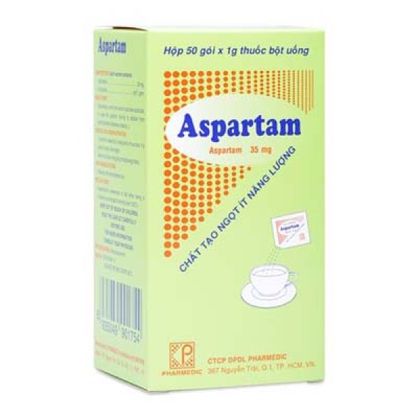 Thuốc tạo vị ngọt ít năng lượng dành cho người ăn kiêng Aspartam 35mg
