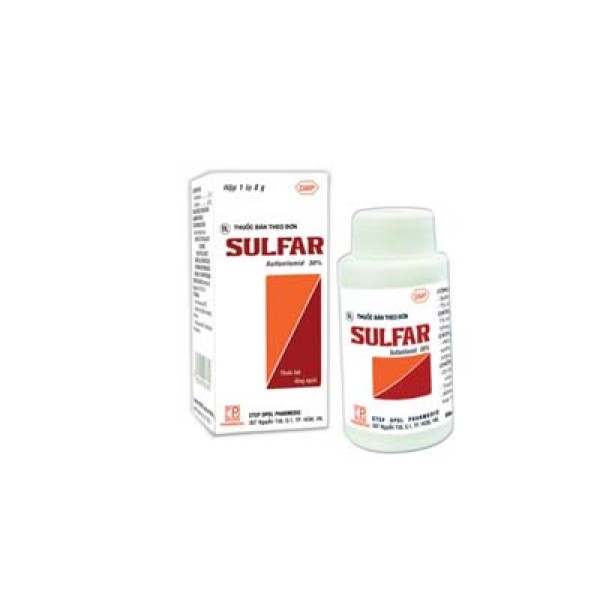 Thuốc trị nhiễm trùng các vết thương, vết bỏng, mụn lở Sulfar (8g)