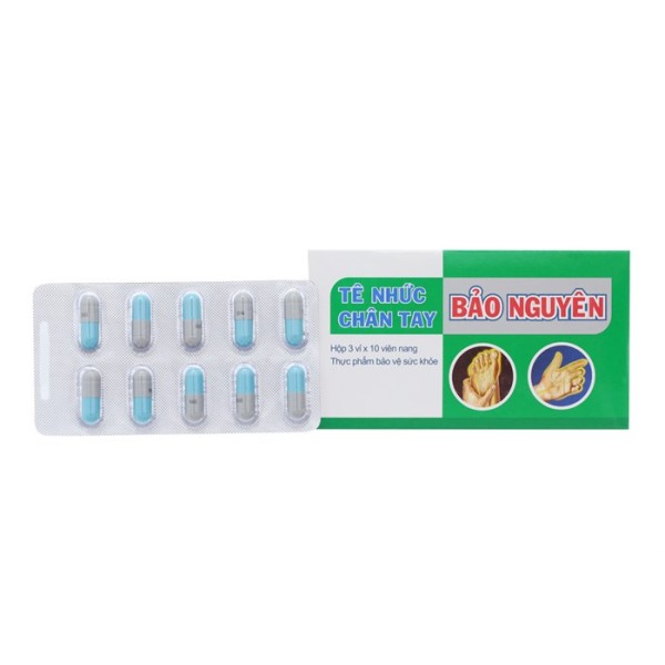 Viên uống Tê Nhức Chân Tay Bảo Nguyên (3 vỉ x 10 viên/hộp)