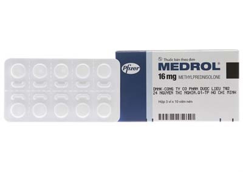 Thuốc kháng viêm Medrol 16mg (3 vỉ x 10 viên/hộp)
